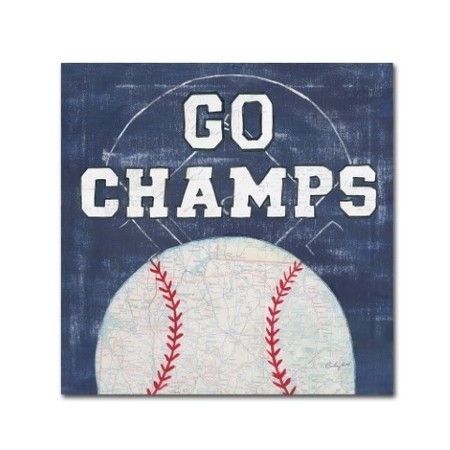 Courtney Prahl 'On The Field III Go Champs' Canvas Art,18x18